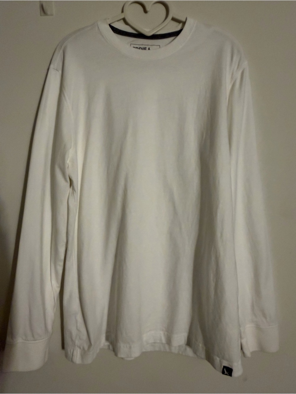 Eddie Bauer White Long Sleeve Crewneck Shirt